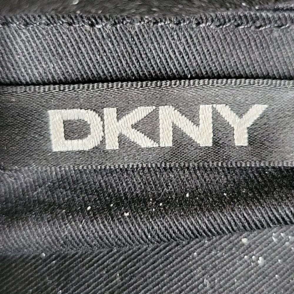DKNY Black Nylon Tote Bag Shoulder LAPTOP Travel Purse Handbag Women's Woman's - Picture 11 of 15